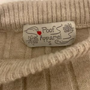 Poof! Knit Cream Sweater